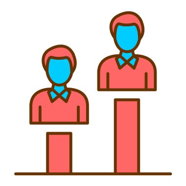 iş insanları ikon vektör illüstrasyon tasarımı 