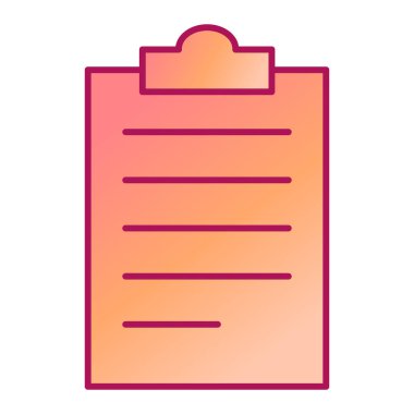 Belge. Web simgesi basit illüstrasyon