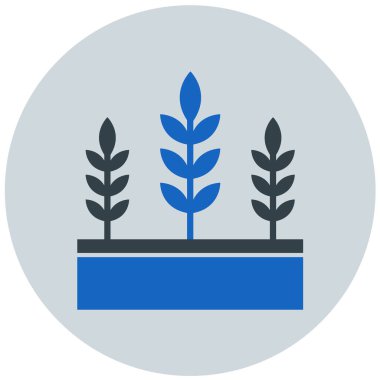 Bir ağaç simgesinin vektör illüstrasyonu