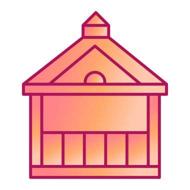 ev binası çatı ikonu vektör çizimi tasarımı