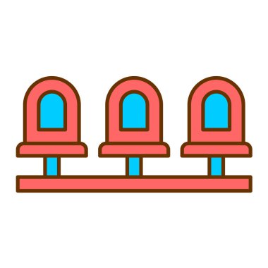 koltuklar modern simge vektör illüstrasyonu 