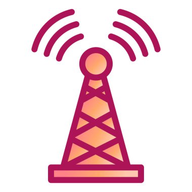 Anten. Web simgesi basit illüstrasyon