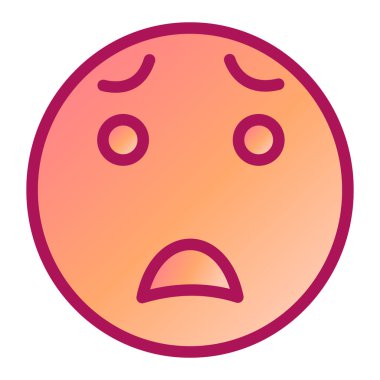 Ağlıyorum. Web simgesi basit illüstrasyon