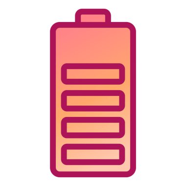 Pil. Web simgesi basit illüstrasyon