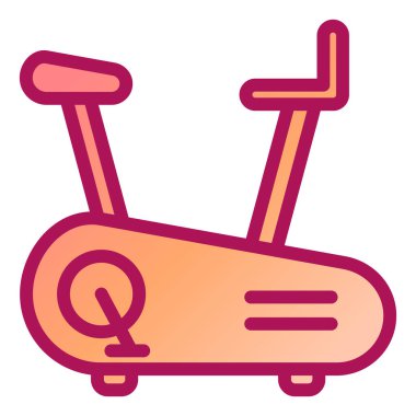 Koşu bandı. Web simgesi basit illüstrasyon