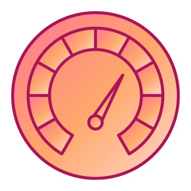 Moda biçimi izole edilmiş arkaplanda hız göstergesi simgesi