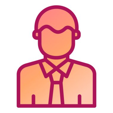 Adamım. Web simgesi basit illüstrasyon