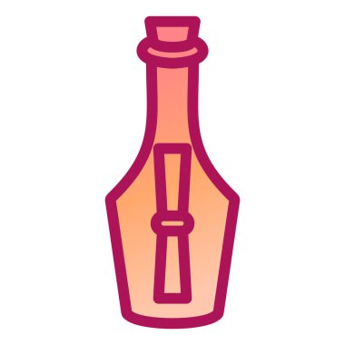 şişe simgesi vektör illüstrasyonu