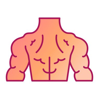 İnsan vücudu simgesi. Web için meme vektörünün özet çizimi ve çizgi tasarım ögeleri