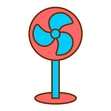 fan modern simge vektör illüstrasyonu 