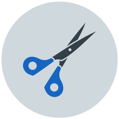 Makas. Web simgesi basit tasarım