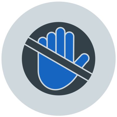 Modern simge vektör illüstrasyonunu durdur