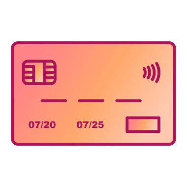 Kredi kartı vektör çizimi