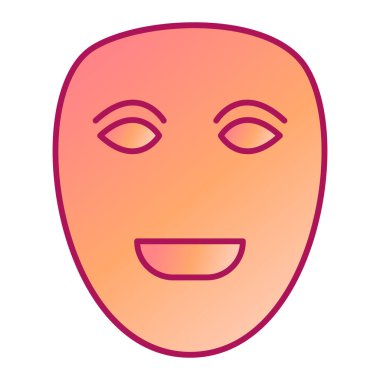 yüz maskesi ikon vektör illüstrasyon tasarımı