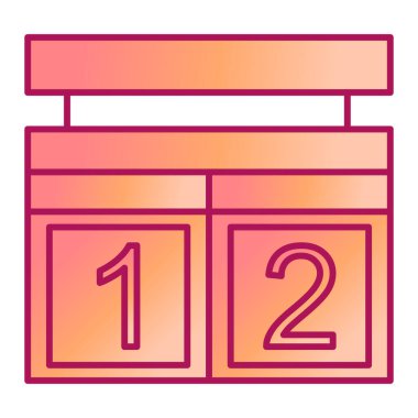 Takvim simgesi vektör illüstrasyonu