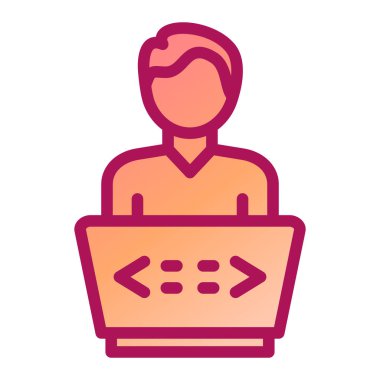 seo modern simgesinin vektör illüstrasyonu