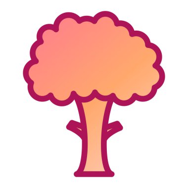 ağaç simgesi vektör illüstrasyonu