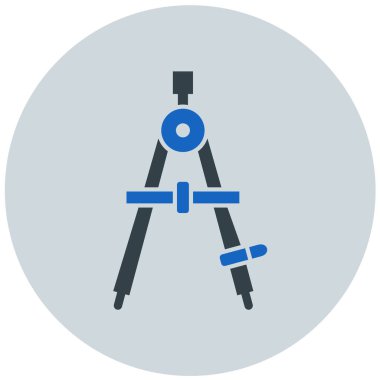 Pusula. Web simgesi basit illüstrasyon