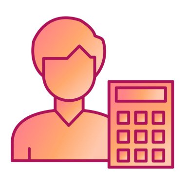 kullanıcı çalışanı simge vektör illüstrasyon tasarımı