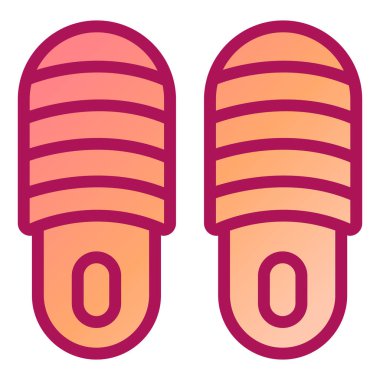 flip flops simge vektör illüstrasyonu