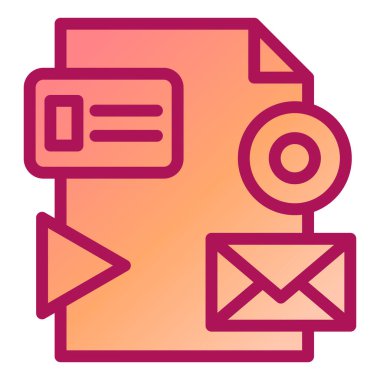 İleti vektör illüstrasyonlu zarf