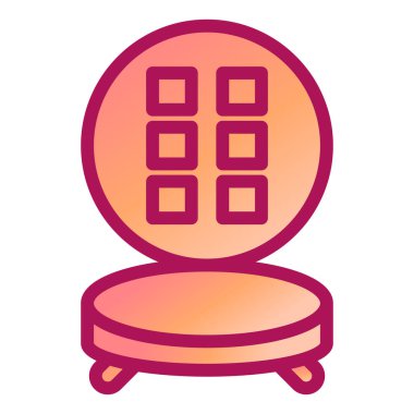 Kanepe. Web simgesi basit illüstrasyon