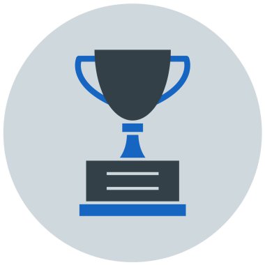 Kupa. Web simgesi basit illüstrasyon