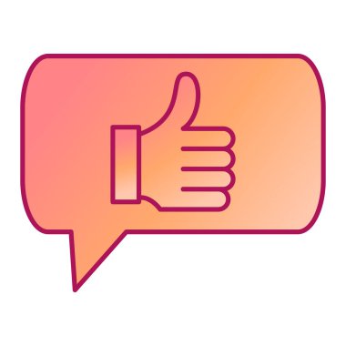 başparmak yukarı simgesi, vektör illüstrasyonu