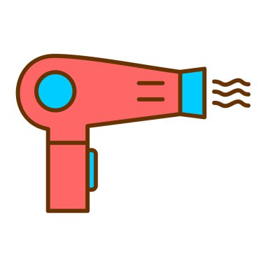 saç kurutma simgesi vektör çizimi