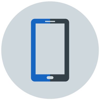 Cep telefonu. Web simgesi basit illüstrasyon