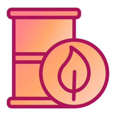 Yağ fıçısı. Basit illüstrasyon