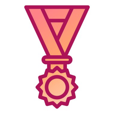 Madalya. Web simgesi basit illüstrasyon