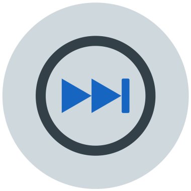 Oynayın. Web simgesi basit illüstrasyon