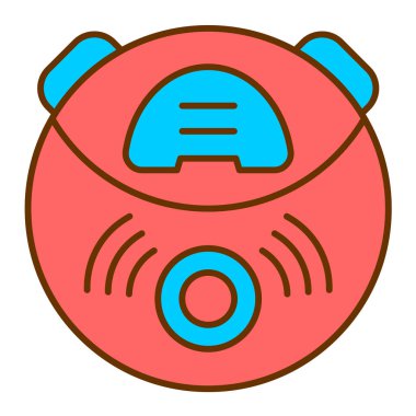 robot. Web simgesi basit illüstrasyon