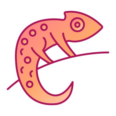 Bir karikatür bukalemununun vektör çizimi