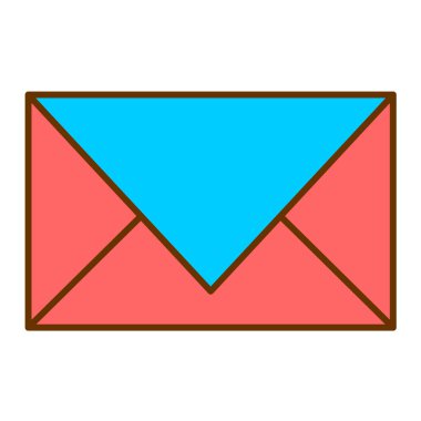 zarf e- posta simgesi vektör illüstrasyon grafik tasarımı