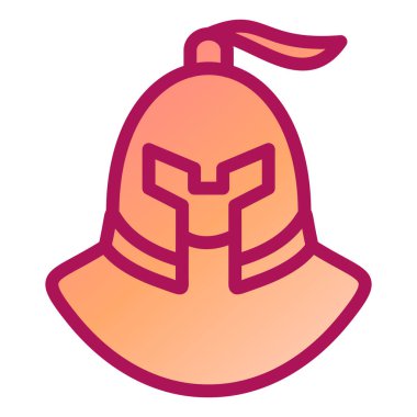 Şapka. Web simgesi basit illüstrasyon