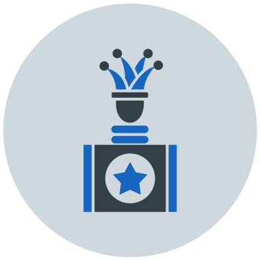 Kupa. Web simgesi basit illüstrasyon