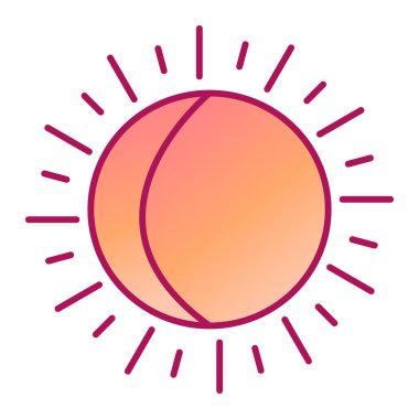 güneş modern ikon vektör illüstrasyonu 