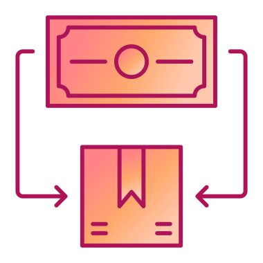 Kutu teslimi. Web simgesi