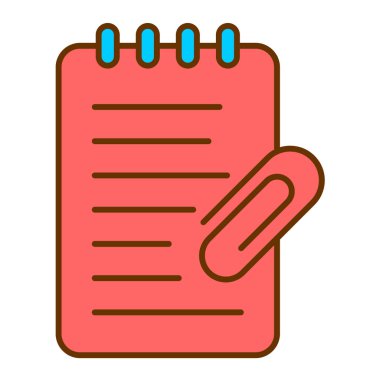 Not defteri. Web simgesi basit illüstrasyon