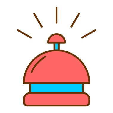 Alarm çanı simgesi vektör çizimi