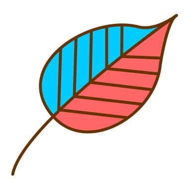 Yaprak ikonu vektör illüstrasyon grafik tasarımı