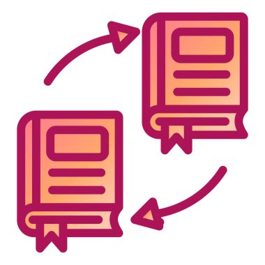 kitap simgesi vektör illüstrasyonu