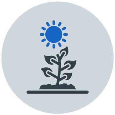 Bitki. Web simgesi basit tasarım