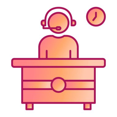 Müşteri hizmeti simgesi vektör illüstrasyon tasarımı