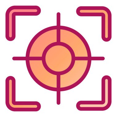 Hedef. Web simgesi basit illüstrasyon