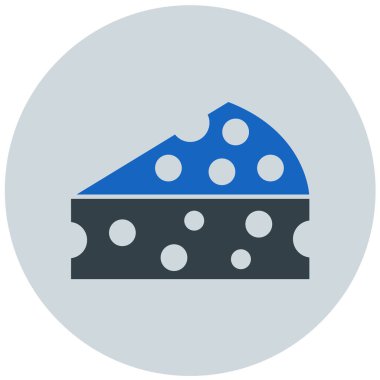 Peynir. Web simgesi basit illüstrasyon