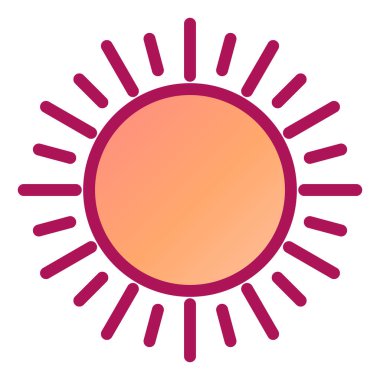 Güneş Simgesi Vektör illüstrasyonu