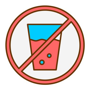 İçki ikonu yok. Web tasarımı için bira vektörü simgelerinin bulunmamasının basit gösterimi